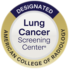 ACR Designated Lung Cancer Screening Center gold seal